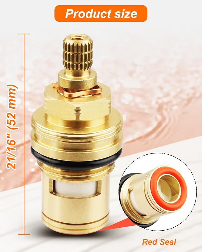 Ceramic Cartridge Assembly 013787-45, Faucet Filter Element Replacement Fit for T&S Brass Faucets, Pressure 20PSI-125PSI, Temperature 40F-140F