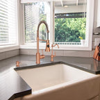 Akicon Single Handle Pull-Down Copper Kitchen Faucet with Spring Spout - Including 5Years Warranty Akicon (AK566)