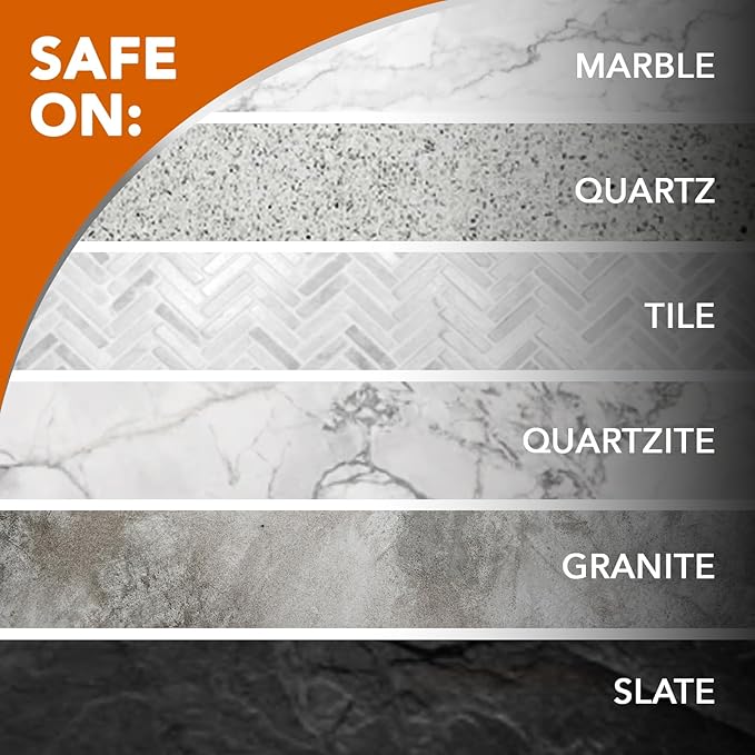 Weiman Granite Cleaner Polish and Protect, Streak Free, pH Neutral Formula for Daily Use on Interior & Exterior Natural Stone with Microfiber Towel, 3 in 1-2 Pack