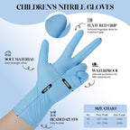 Kids Disposable Gloves, SmalNitrile Gloves for Cleaning, Cooking, Gardening