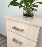 20 Pack Champagne Gold Cabinet Pulls 3 3/4 Inch(96mm) Hole Centers Square Champagne Bronze Dresser Pulls Bar Drawer Handles Stainless Steel Kitchen Cabinet Hardware Cupboard Handles