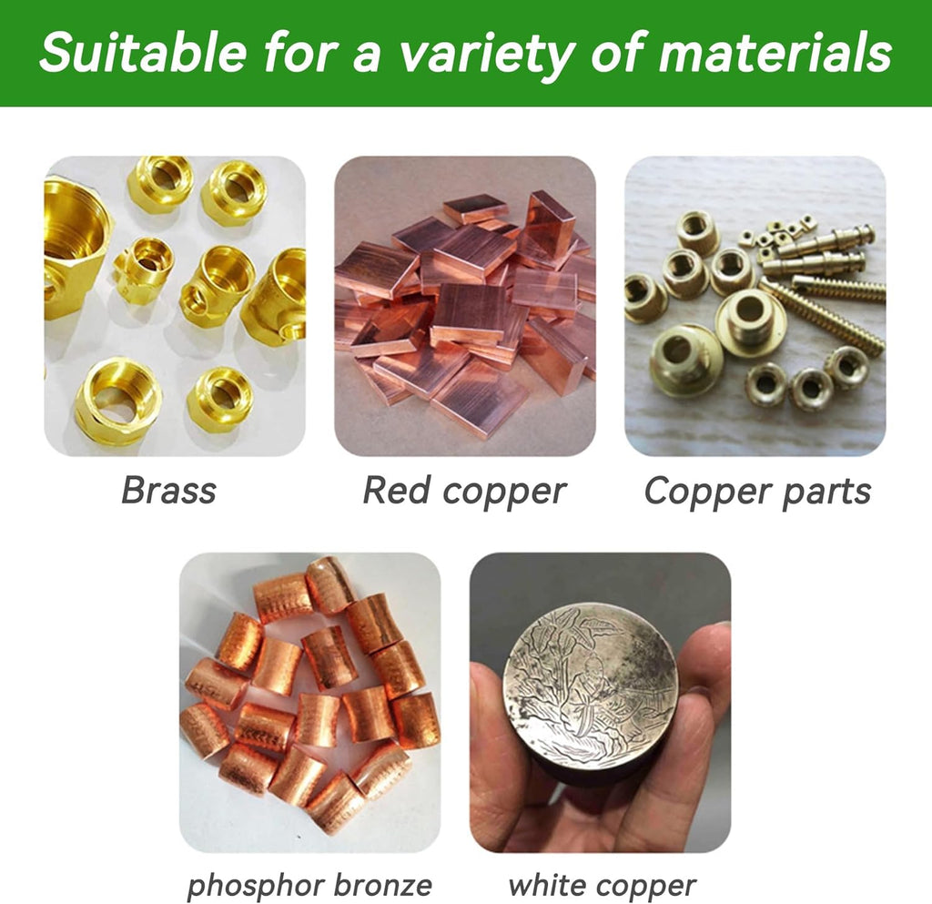 Copper Cleaner & Rust Remover & Polish - 3-in-1 Formula Action Fast-Acting Removes Rust, Oxidation and Restores Shine | Professional Grade Brass Cleaner Safe for Various Copper Products (3.8kg)