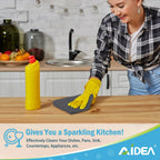 AIDEA Microfiber Cleaning Cloth Grey 50PK, Microfiber Towels for Cars, Premium Car Cloths, Dusting Cloth Lint Free Cleaning Rags for SUVs, House, Kitchen, Window, Workshops,11.5×11.5"