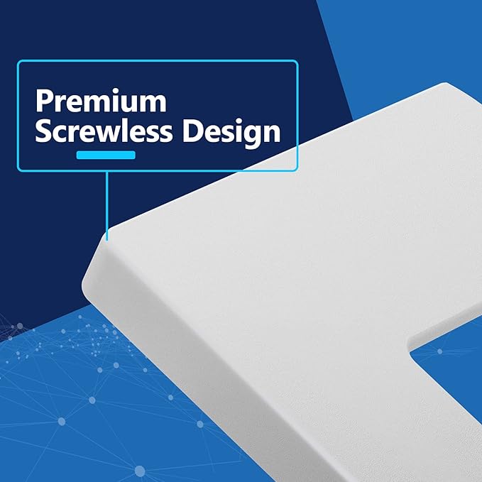 LIDER Matte Finish Decorator Switch Cover, Screwless Wall Plate, Mid-Size 1-Gang 4.88" x 3.11", Unbreakable Polycarbonate Thermoplastic, UL Listed, LSWP-31M-W5P, White, 5 Pack