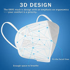 Hotodeal KN95 Face Mask 120 Pcs,White KN95 Mask,5 Layers Cup Dust Mask,for Men,Women,Healthcare Worker