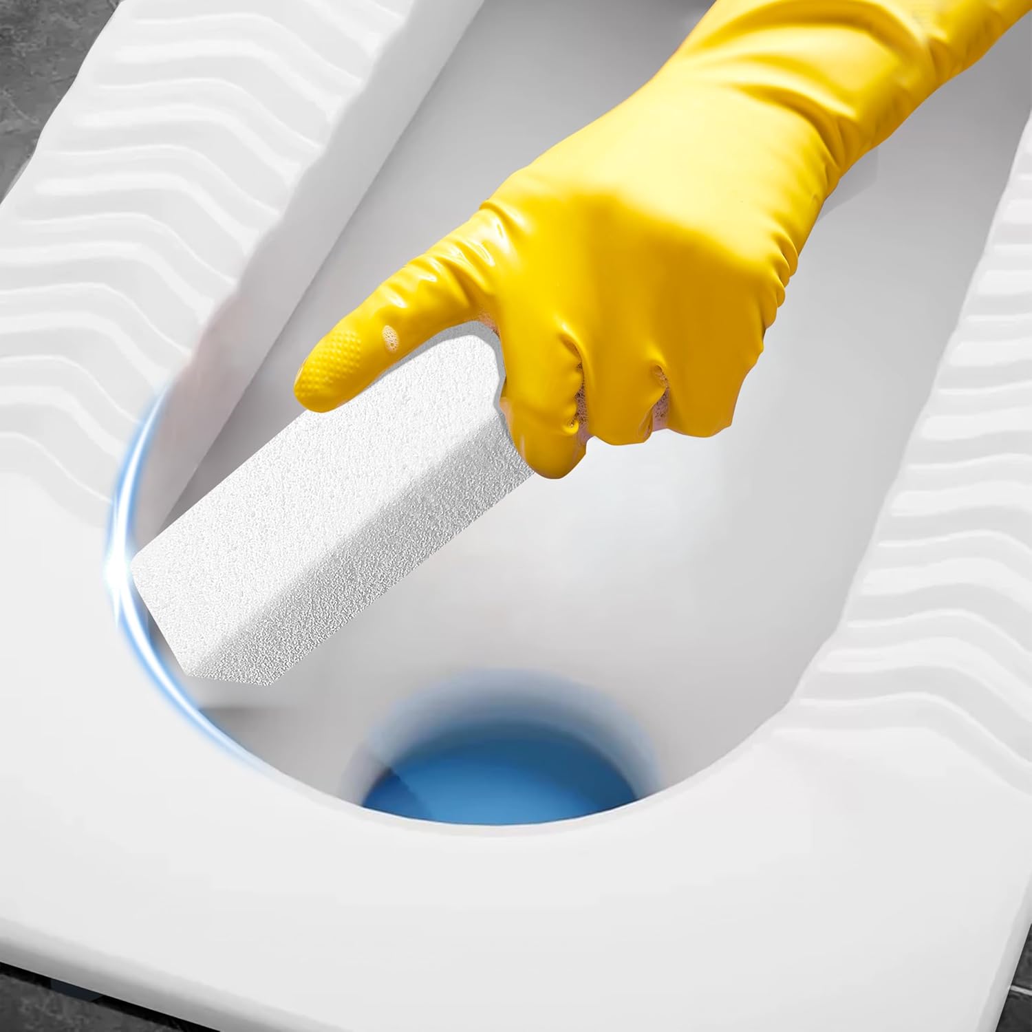 6 Pack Pumice Stone for Cleaning,Scouring Stick,Pumistone for Toilet, Pool, Bathroom, Sink (White D)