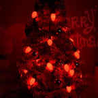 25 Pack C9 Red Replacement Bulbs, C9 Christmas Lights Red Ceramic Incandescent Bulbs for Vintage Christmas Lights Indoor and Outdoor Decorations, E17 Candelabra Base, 7 Watts Night Light Bulbs