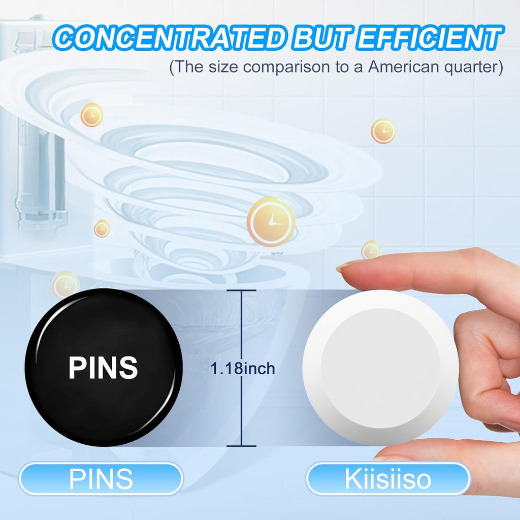 KIISIISO Toilet Bowl Cleaners 26 PACK, Automatic Toilet Bowl Cleaner Tablets for Deodorizing & Descaling, Long-Lasting Cleaning Tablets for Toilet Tank Against Tough Stains