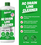 Sylvan AC Drain Line Cleaner | Free XXL Drain Brush | 32 Oz | 12 Month Supply | Made in USA | Universal Compatibility | Removes Clogs and Buildup from HVAC Condensate Lines | Air Conditioner Unclogger