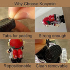 Double Sided Adhesive Putty with Pull Tabs, 500 Removable Clear Dots Sticky Tack, 0.31''x0.51''Waterproof Poster Putty Glue Dot for Party Decoration