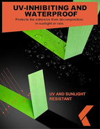 Painters Tape - Green No Residue Automotive Masking Tape, Heat Resistant for Paint Booth, 1.41 Inches x 60 Yards, 6 Rolls