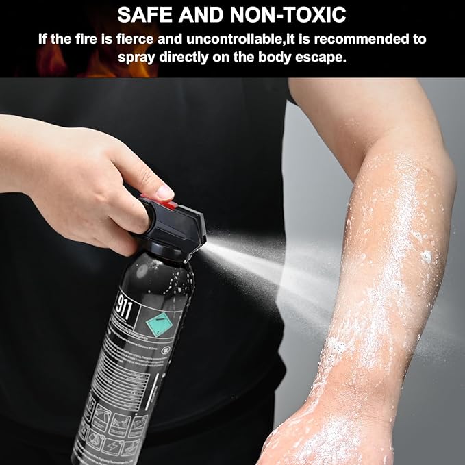 Fire Extinguisher for Home - Car Fire Extinguisher with Mount, Small A B C K Fire Extinguisher, Water-Based Fire Extinguishers for Car/House/Kitchen/Truck/Marine/Boat/Vehicle/utv/rv (3)