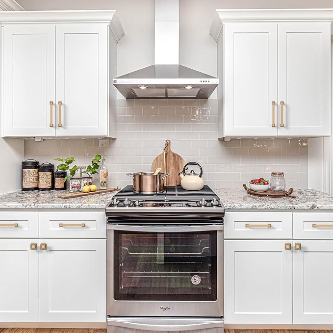 6 Pack 5 Inch Cabinet Handles - Champagne Bronze Cabinet Pulls for Kitchen & Dresser Drawers