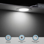 TORCHSTAR Basic Series 12-Pack 4 Inch Ultra-Thin LED Recessed Lighting with Junction Box, CRI90, Aluminum, 5000K Daylight, 5%-100% Dimmable Slim Recessed Downlight, 9W 810LM, ETL and Energy Star