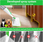 Mops for Floor Cleaning Wet Spray Mop with 14 oz Refillable Bottle and 3 Washable Microfiber Pads Home or Commercial Use Dry Wet Flat Mop for Hardwood Laminate Wood Ceramic