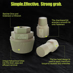 1.5'' Tub Drain Extractor, 8PCS Pipe Nipple Extractor Set with 1-inch Socket, Remove the Old, Broken, Stubborn, Rusted Drain Tub Bathtub Stopper, Strong Grab Plumbing with Storage Case