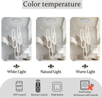 Flashing God Modern Chandelier,Chrome Chandeliers 6 Ring Led Foyer Chandeliers,Larger High Ceiling Chandelier for Living Room,Rectangle Chandelier for Entryway Staircase LED Dimming