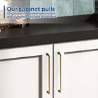 JOY DECOR Cabinet Pulls – 12-3/5 Inch Hole Center, Antique Brass, 5 Pack, Zinc Alloy Cabinet Handles for Drawers & Cupboard – Vintage Style Hardware for Kitchen, Bathroom, Dresser, Furniture Makeover