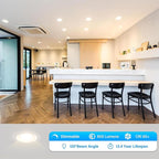 LED Flood Light Bulb Indoor, Dimmable BR30 Recessed Can Light Bulbs, 65 Watt Equivalent Efficient 9W, Warm White 3000K, E26 Standard Base, 800 LM 15000 Hour Lifetime, for Ceiling, Kitchen, 6 Pack