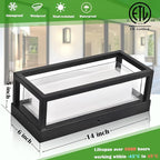 LED Outdoor Wall Light Color Changing, 14 Inch Modern RGBCW Wall Sconce, 22W 1800LM Exterior Light Fixture, Smart Porch Lights Tuya App Control, ETL Certified