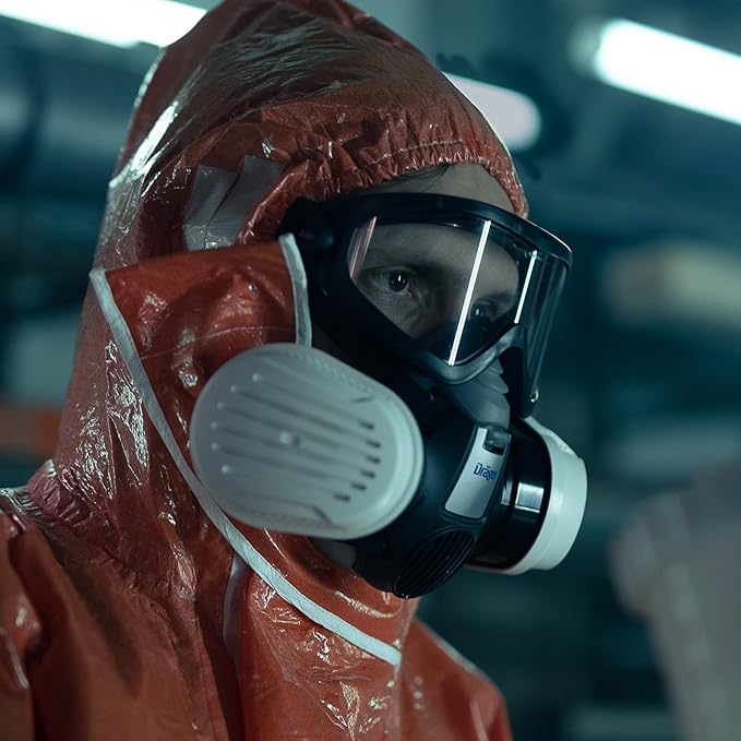 Dräger X-pect 4400 Safety Goggles | Anti-Fog & Anti-Scratch Goggles with Chemical Resistance | 5pcs