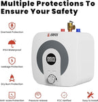 2.5 Gallons 110V 1500W Under Sink Instant Water Heater Mini Hot Water Heater Digital Display RV Hot Water Tank