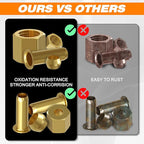 140PCS Compression Fittings Assortment kit - 3/8" of Brass Compression Sleeve Ferrule, Insert and Nuts,Used to Connect Lines for Air,Water,Fuel,Oil and Inert Gases