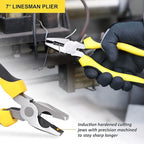 TOPLINE 5-Piece Pliers Set, Pliers Tool Set Included 8" Groove Joint, 7" Linesman, 6" Long Nose, 6" Slip Joint, 6" Diagonalfor Basic Home Maintenance