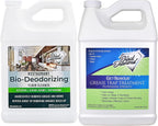 Restaurant Bio-Deodorizing Floor Cleaner Heavy Duty Commercial Concentrated Enzyme Degreaser and Odor Eliminator for Use in Mopping Bathroom, Kitchen, and Dining Room. Removes Grease and Urine Odors