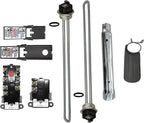 EWH-05 Electric Water Heater Tune-Up Kit, Includes Two 4500W/240V Heating Elements, Upper Thermostat, Lower Thermostat, Protective Covers, Quick Change Tool, Element Wrench