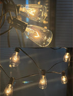 25 Pack Edison Light Bulbs, 5 Watts E12 Candelabra Base ST35 Edison Replacement Bulbs, Bistro Light Bulbs Incandescent for Outdoor Patio, Vintage Light Bulb Warm White