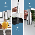 22‘’ Extra-Tall Polished Chrome Kitchen Faucets,Commercial High Arc Single Handle Kitchen Faucets with Pull Down Sprayer for Farmhouse Resist Stainless Professional Pre-Rinse