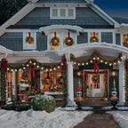 GOOTHY 25 Pack C9 White Replacement Light Bulbs for Christmas Outdoor Patio String Lights, 7 Watt Night Light Bulbs, E17/C9 Intermediate Base Incandescent Chandelier Bulbs- Ceramic White