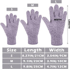 Patelai 3 Pairs Microfiber Plant Dusting Gloves Leaf Cleaning Gloves for Indoor Plants, Blinds, Furniture, House(Large,Pink, Nude, Light Purple)