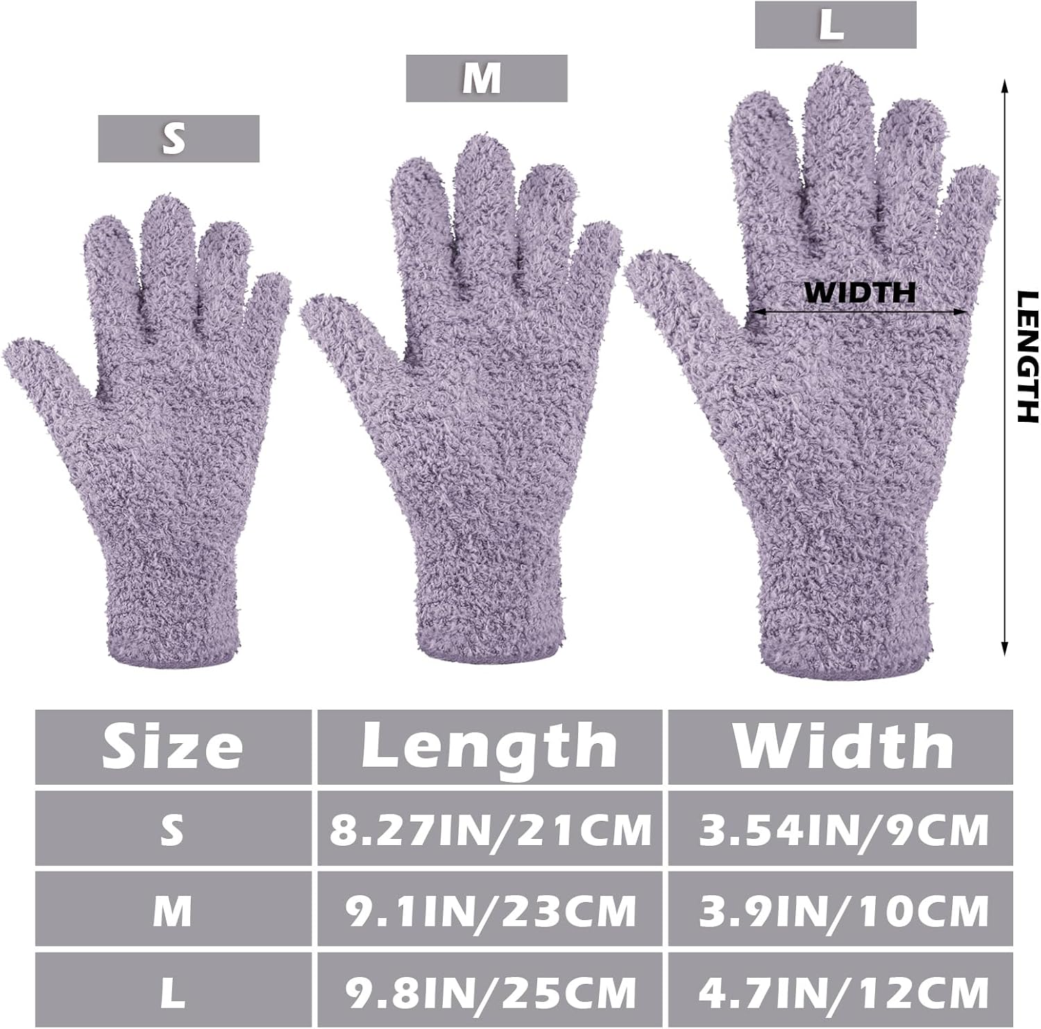 Patelai 3 Pairs Microfiber Plant Dusting Gloves Leaf Cleaning Gloves for Indoor Plants, Blinds, Furniture, House(Medium,Pink, Nude, Light Purple)