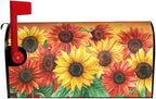 Giwawa Sunflower Mailbox Cover - Large Autumn Fall Magnetic Oversized 25.5 x 21 - Thanksgiving Decorations Outdoor Welcome Wrap