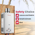 GASLAND 4.33" Rain Cap for Tankless Water Heater BS211 BS264 BS318 BE264 BE264B BE422 BE422B BE528, Stainless Steel Rain Proof Windproof Cap, Perfect for Outdoor Installation