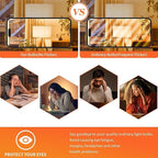 8-Pack 40W T10 Incandescent LED Light Bulbs, Warm White,Dimmable Clear Glass Edison Vintage Bulbs for Chandeliers, E26 Base, 2700K, Desk Lamps, Curio Cabinets, Aquariums, and Pendant Lighting