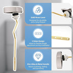 Hibbent 2 Pack Metal Toilet Handle Replacement, Compatible with TOTO THU068#CP Trip Lvr for St743S, Brass Handle Trip Lever, Side Mount Toilet Tank Flush Lever, Brushed Nickel