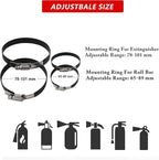 Quick Release Fire Extinguisher Mount – Blue Adjustable Aluminum Roll Bar Bracket for Car Jeep Wrangler (TJ/JK/JL/JKU), UTVs (Polaris RZR, Ranger, Can-Am X3), Trucks & Off-Road Vehicles Bottle Holder