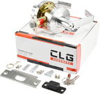 CLG HARDWARE Commercial Lever Door Lock - Heavy-Duty Locking Door Handle, Designer Door Handles, Cylindrical Lever Lock, Non-Handed Grade 2 Industrial Door Handle, 26D Satin Chrome, Storeroom Function