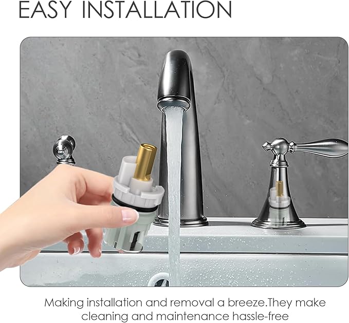 RP25513 Faucet Stem Replacement for Delta two handle Faucet Repair Kit Includes RP24096 Cartridge RP4993 Seat and Spring RP24097 Turn stop1/4, 4 pack