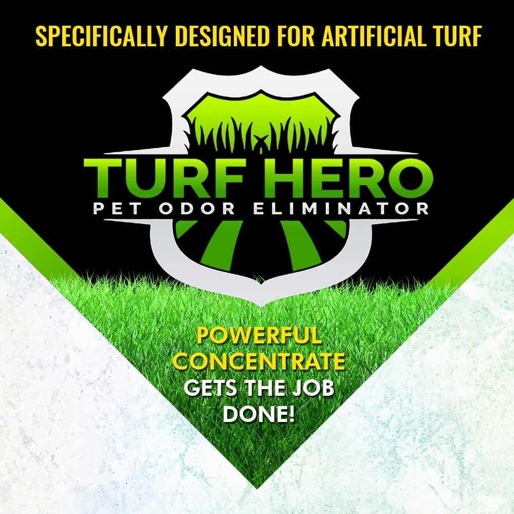 Pet Odor Eliminator For Artificial Turf | Powerful Bio-Enzymatic Formula Targets the Most Offensive Odors On All Surfaces | 1 Gallon