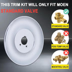 Escutcheon Plate Compatible with Moen 16090, Chateau Collection Escutcheon Replacement for One-Handle Tub and Shower Faucets, Chrome