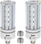 2 Pack 100W LED Corn Bulb, E26 /E39 Base Led Corn Light Bulb, Super Bright 15000lm 5000k Led Bulb, 1000W Equivalent CFL Metal Halogen HID Waterproof Led Bulb for Outdoor Indoor Area Garage
