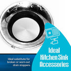 Twist Waste Drain Valve Plunger with O Ring, Valve Drain Stopper for 3-Tier Sink Twist Waste Drain, Must-Have Replacement Accessory for 3 Compartment Sink Repair.