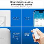 Lutron Caseta Original Smart Dimmer Switch (Lutron Smart Hub Required), for LED Lights, 150 Watt, Single-Pole/3-Way, No Neutral Required, PD-6WCL-WH, White