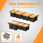 Ultrawall Overhead Garage Storage Rack, Heavy Duty Ceiling Storage Rack, 26 Inch Adjustable Ceiling Bin Storage System, 5 Sets for 4 Bins