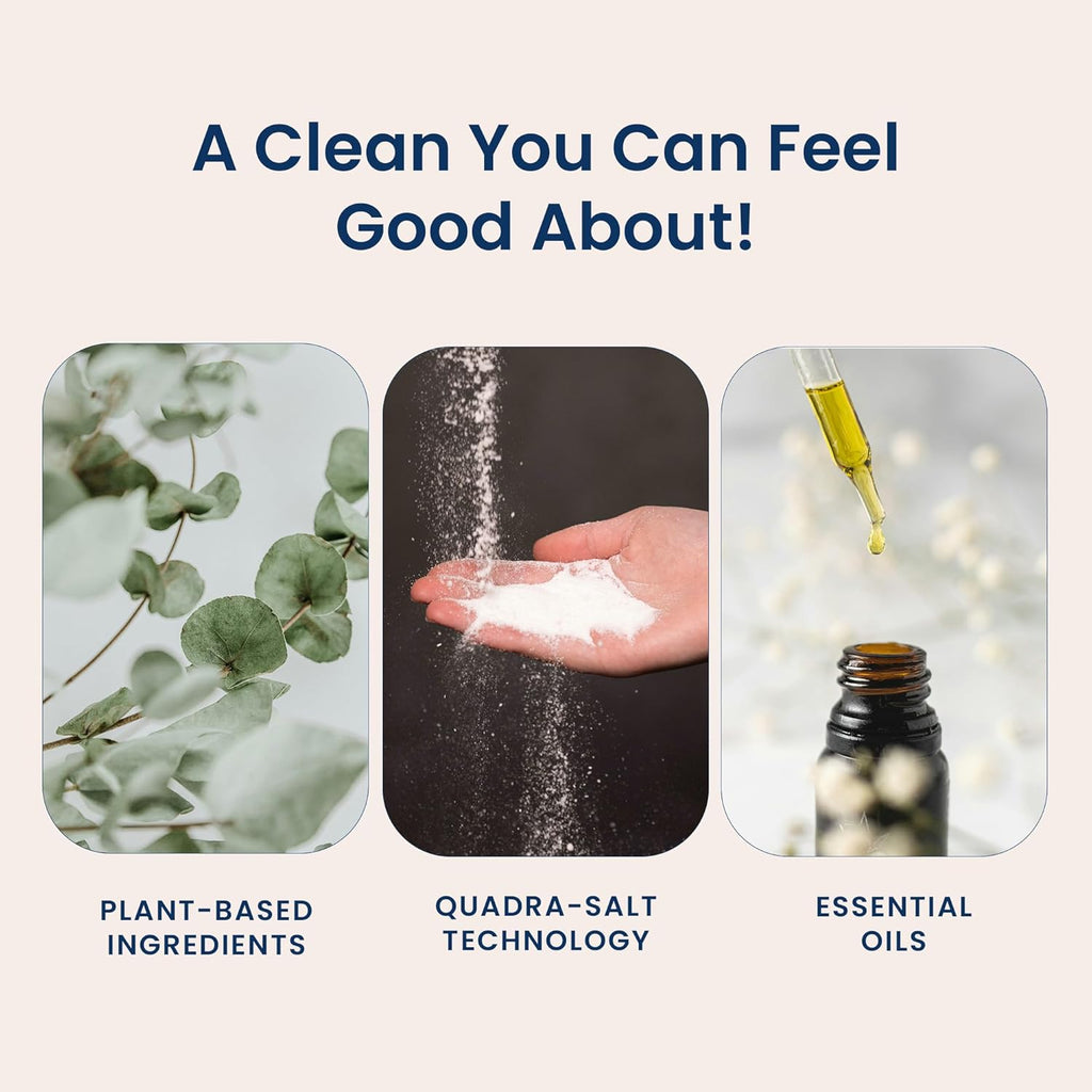 Truly Free Floor Cleaner Kit - Plant-Based Mopping Solution (16oz Reusable Empty Bottle + Two Pouches, 3oz ea.) - DIY All-Surface Cleaner for Hardwood, Tile, Wood & Concrete