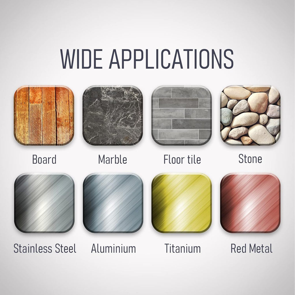 4"x4", Non-Woven Wheel, USF, Ultra Fine Grit 800, Pack of 4, S/C, for Polishing and Finishing